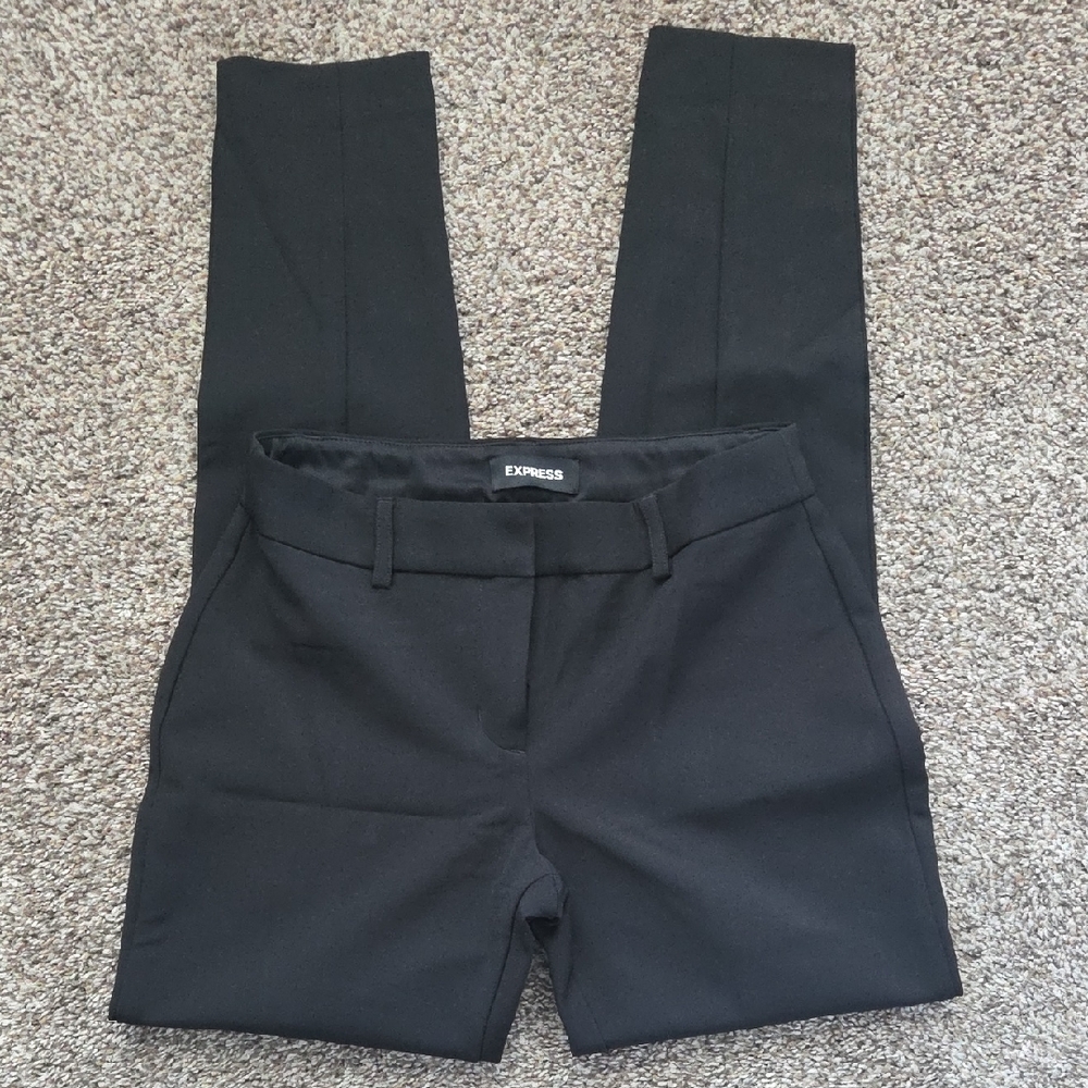 Express Women's Classic Black Straight Leg Pants